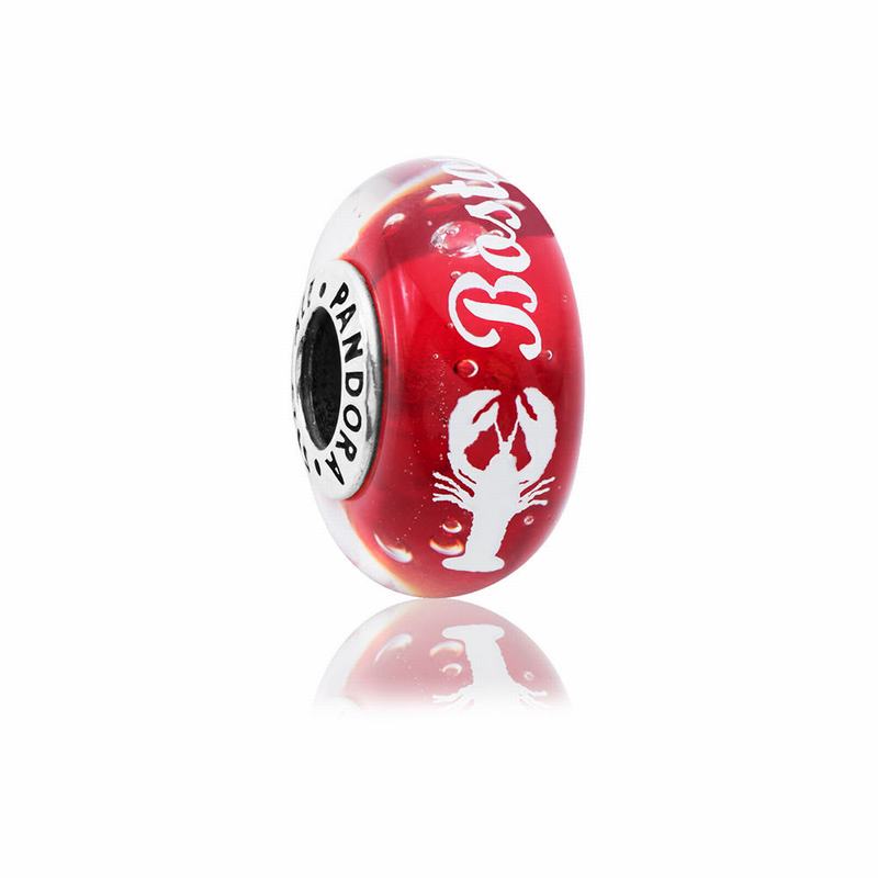 Talismane Pandora Boston Lobster Murano Argint/Albi (pIxgN3wP)